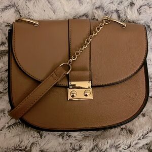 ATMOSPHERE | Brown&Gold Petite Shoulder Bag
